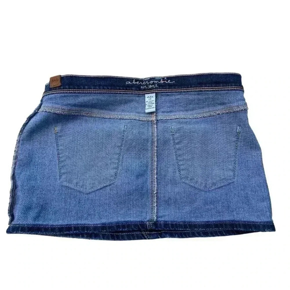 ABERCROMBIE BIG GIRLS DENIM MINI SKIRT•DARK WASH•SIZE 16• - Picture 9 of 9